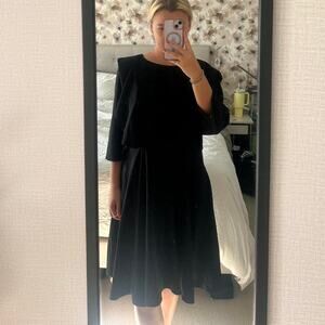 Eloquii black long sleeve dress